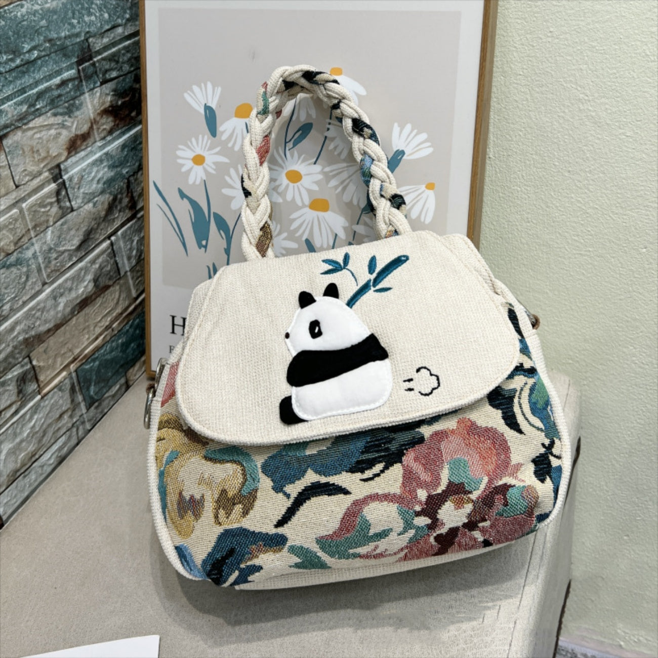 Panda shaped canvas tote multi style birthday gift for girlfriend