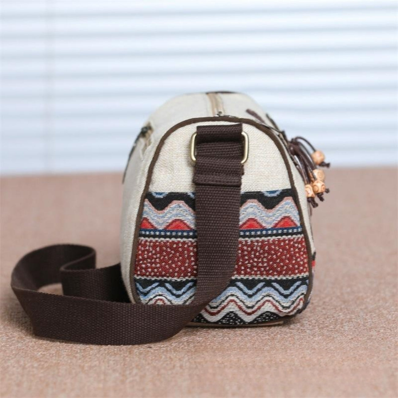 Lightweight women's canvas sling bag woven fabric holiday gift for girlfriend mother