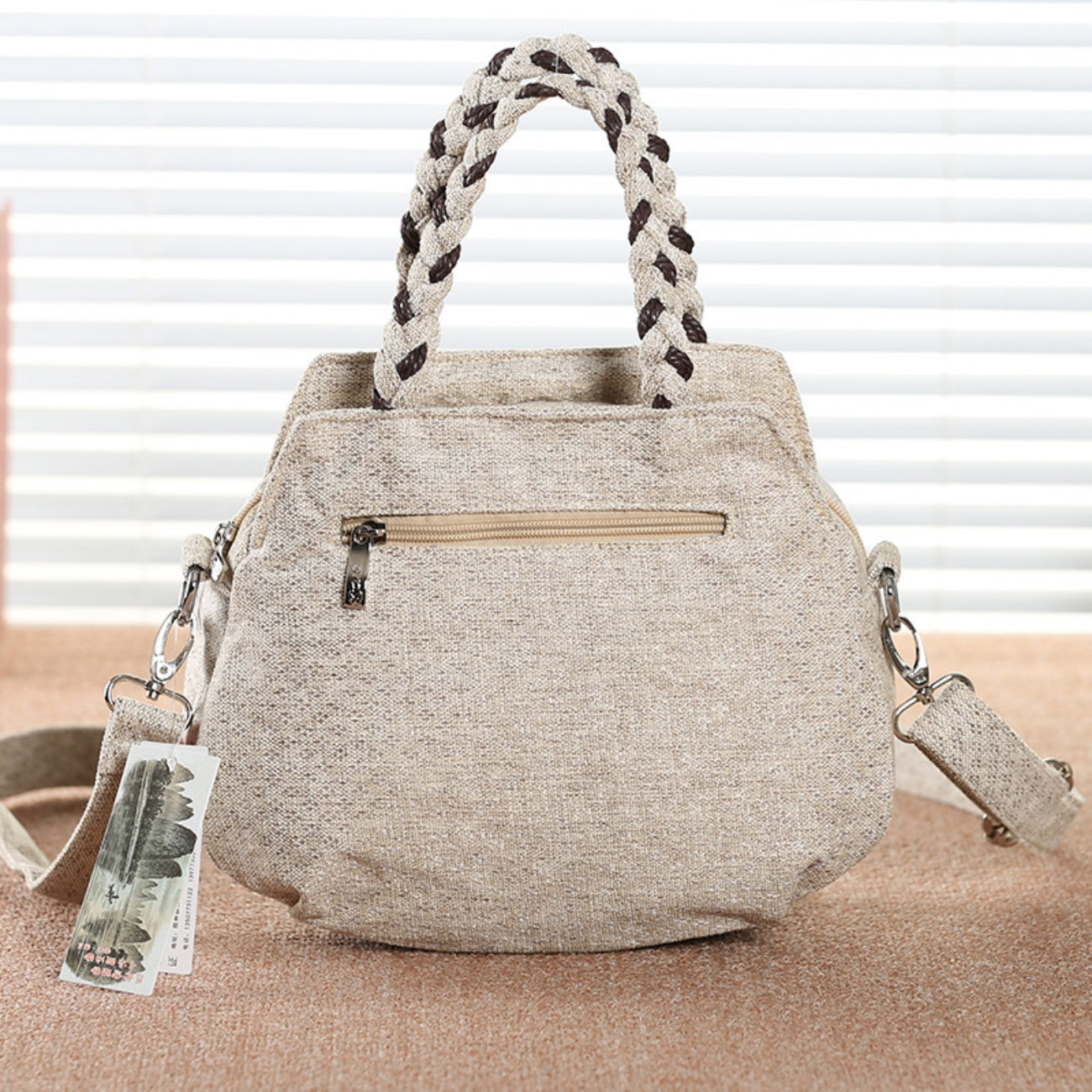 Canvas tote Large capacity, multi compartment, portable commuting, holiday gifts for girlfriends and mothers