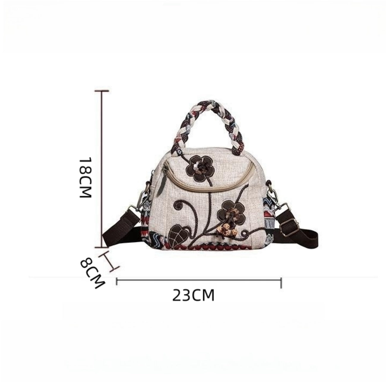 Multifunctional Lightweight Fabric Bag Shoulder Bag Messenger Bag Handbag Women's Bag