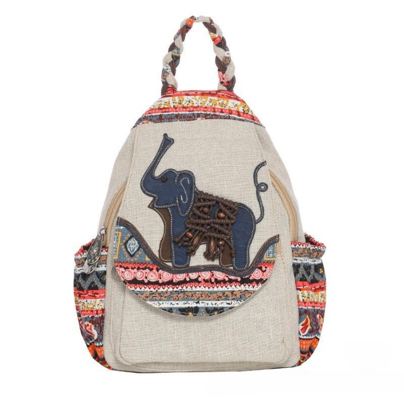 Canvas backpack, lightweight elephant shaped holiday gift for girlfriend