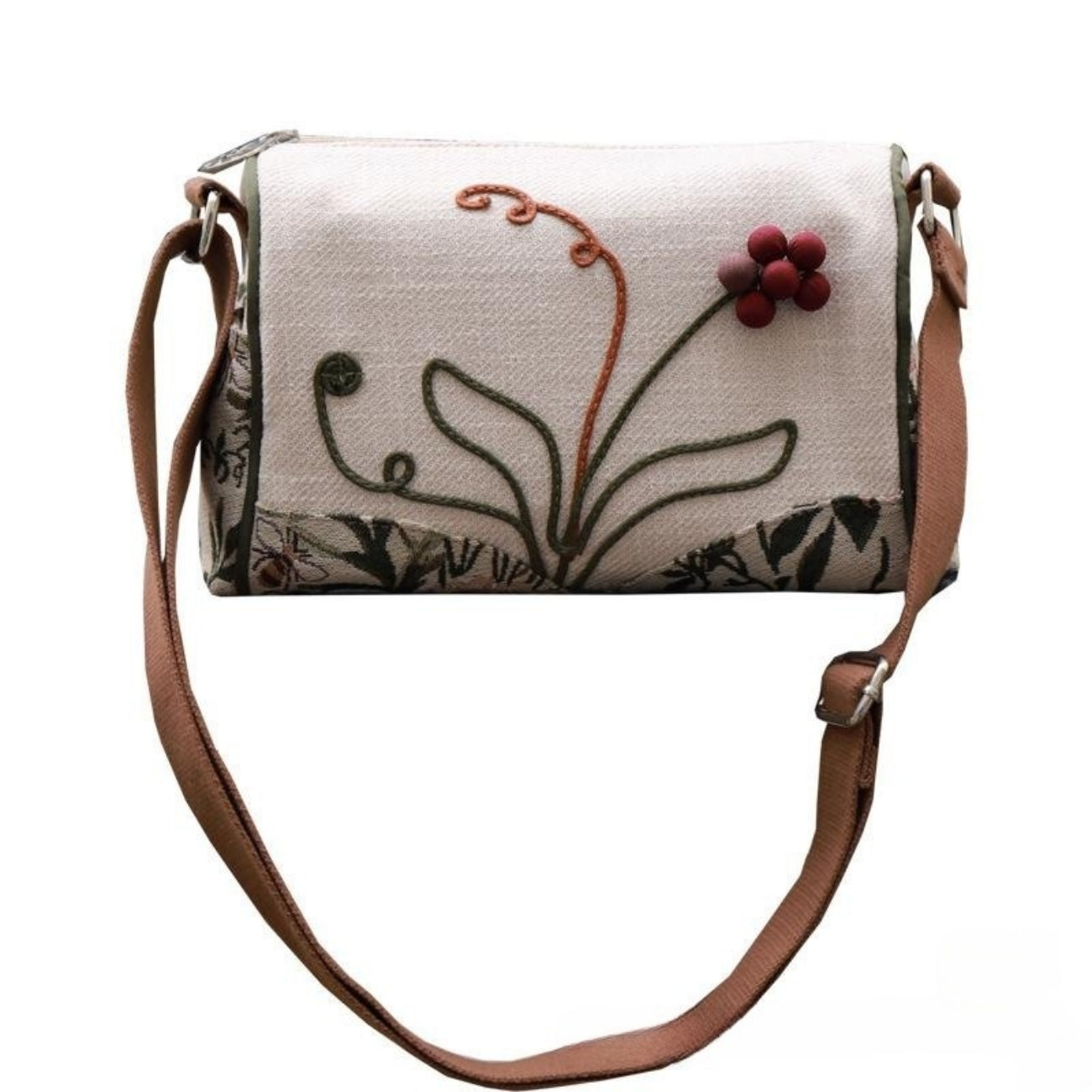 Canvas sling bag cylinder bag can be used as a one shoulder crossbody holiday gift for girlfriends