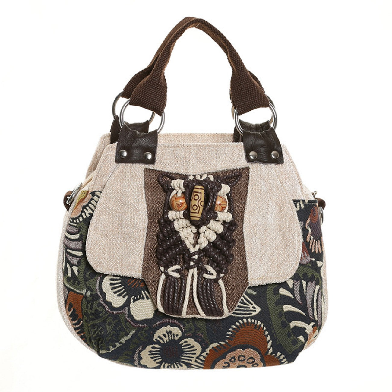 Ladies canvas tote can be carried by hand, crossbody, portable for commuting, birthday gift for girlfriend and mother