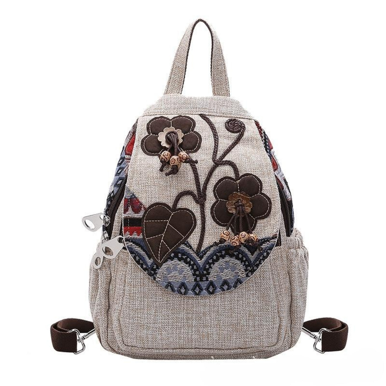 Woven versatile canvas backpack for women, lightweight canvas for commuting, holiday gifts for girlfriends