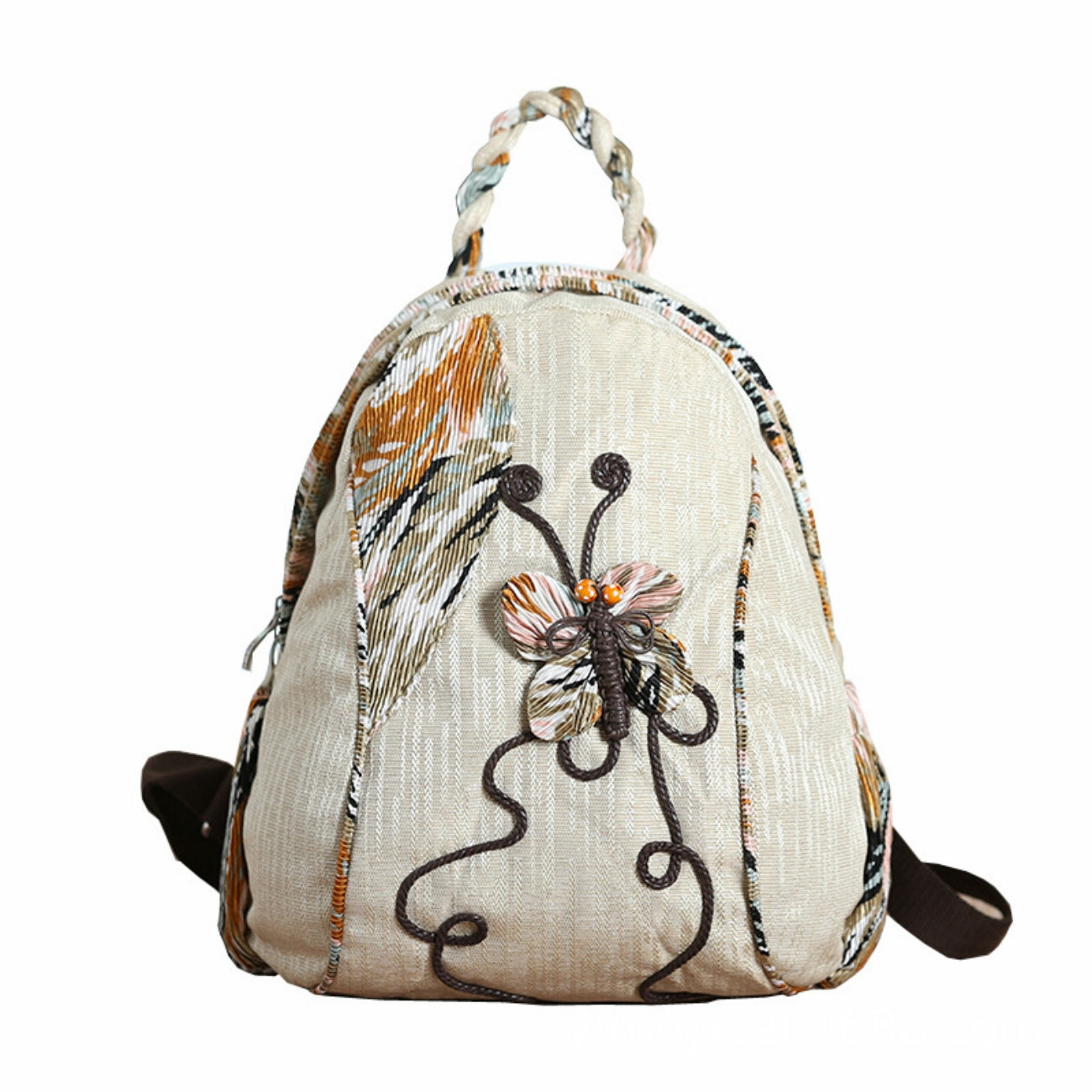 Butterfly Large Capacity canvas backpack Portable Commuter Travel Holiday Gift for Girlfriend