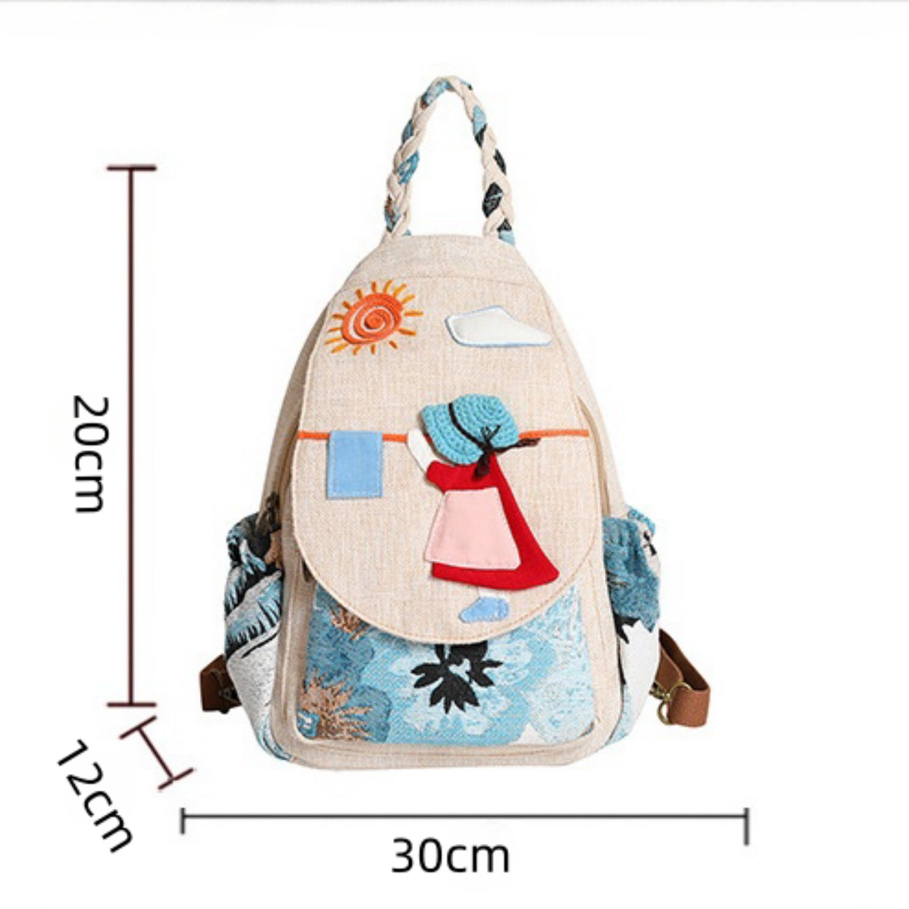 Sunshine Life Creative canvas backpack Birthday Gift for Girlfriend