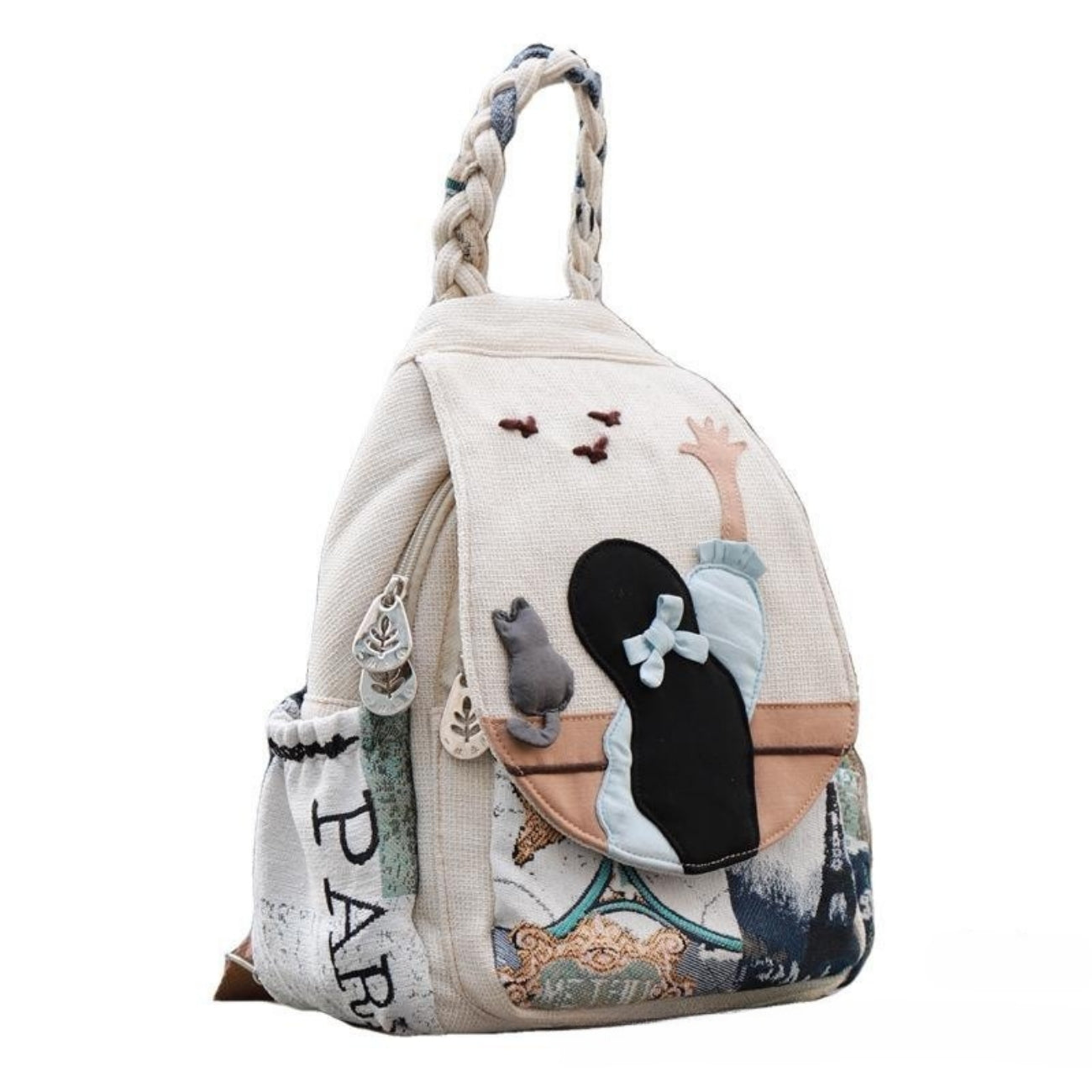 Cartoon Girl Lightweight canvas backpack Commuter Travel Holiday Gift for Girlfriend