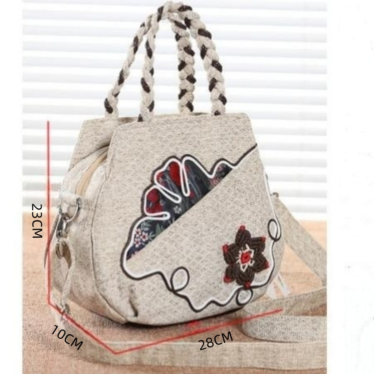 Canvas tote Large capacity, multi compartment, portable commuting, holiday gifts for girlfriends and mothers