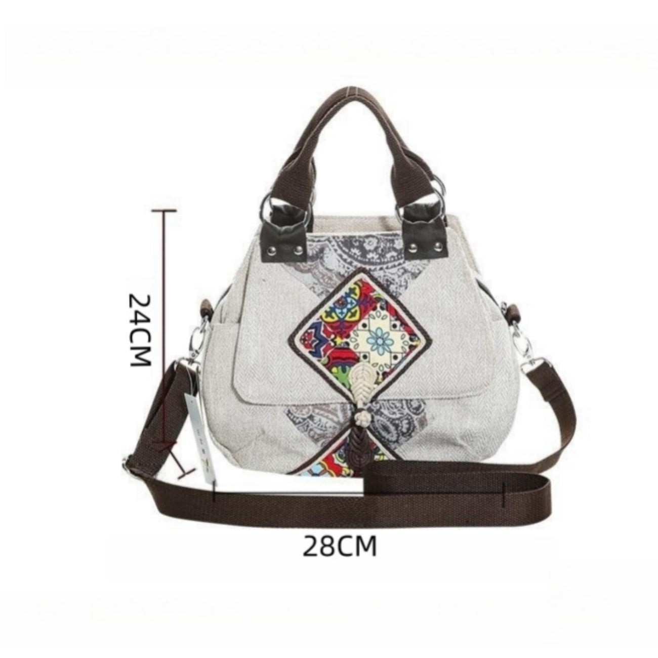 Multi layered hand-held crossbody single shoulder style, versatile hand woven bag for travel and commuting