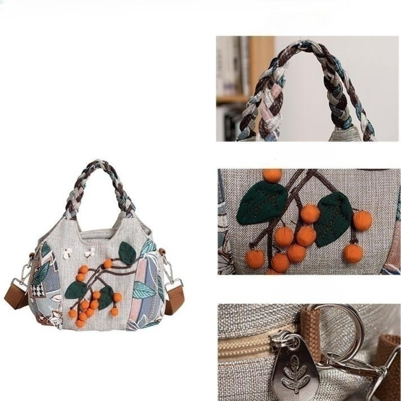 Handheld lightweight casual shoulder crossbody canvas sling bag as a holiday gift for mother